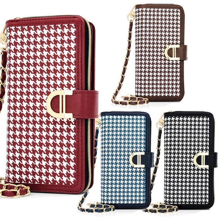 갤럭시S10 마나 지갑 체크 다이어리 케이스