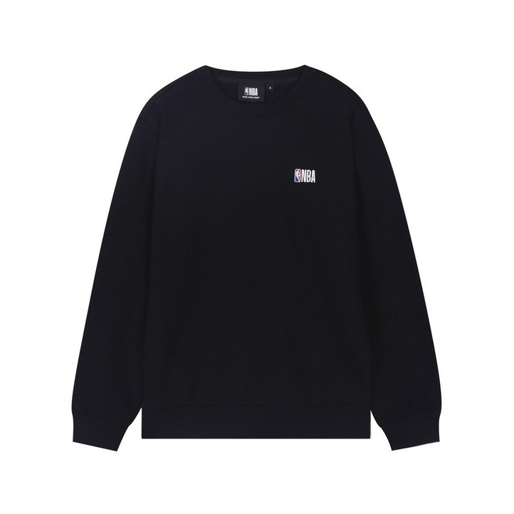 NBA 매장 정품 NBA 스몰 로고 맨투맨 티셔츠 K243TS955 BK