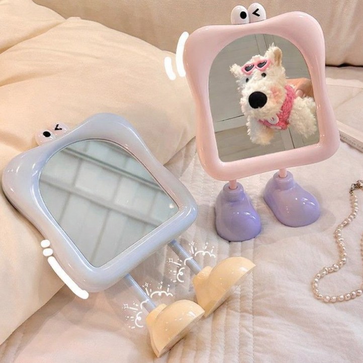 이지몰 귀여운 윙크 화장대 탁상용 미니 거울