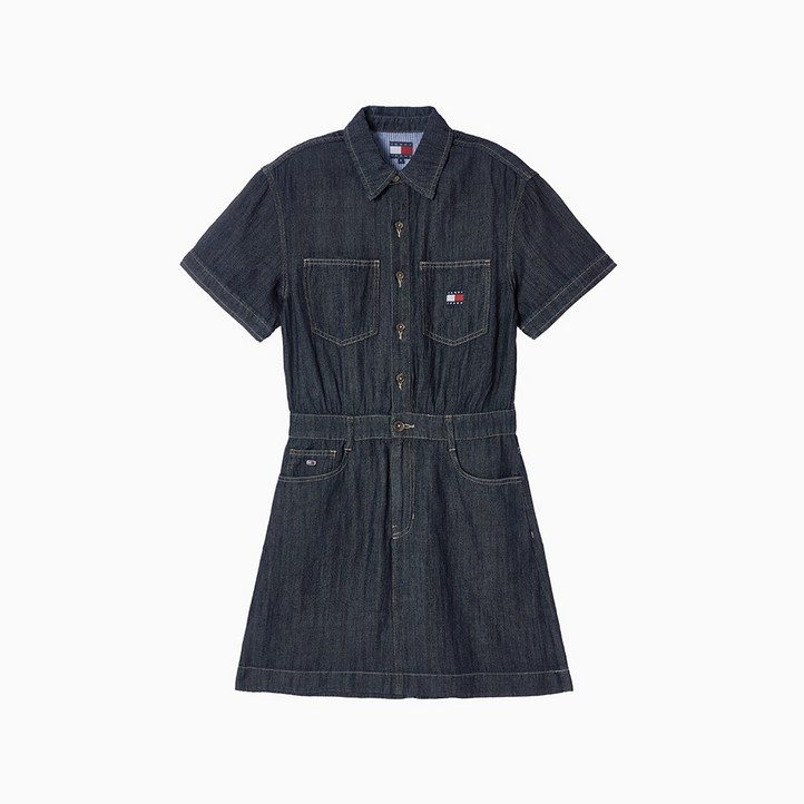 타미힐피거 데님 린넨 원피스 T32F1WOP01TWL11AP