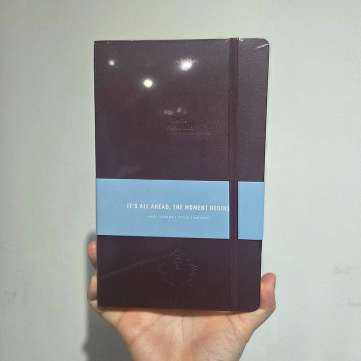 스타벅스 2026 언데이티드 플래너 다이어리 버건디 쇼핑백 세트