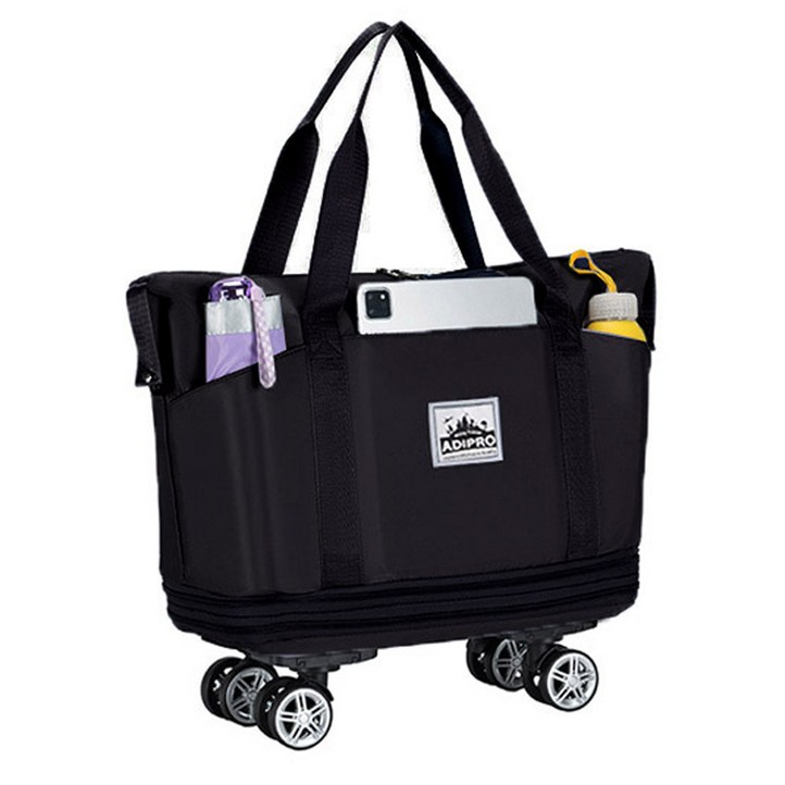 신형 아디프로 대용량 3단 확장 여행가방 바퀴 탈부착형 캐리어 결합 보스턴백 대형 이민가방