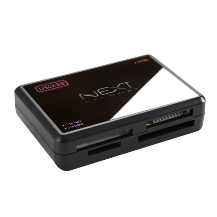 넥스트 USB 3.0 CF SD 올인원 카드 리더기 NEXT-9703U3 + 케이블 1m 세트 1628945634