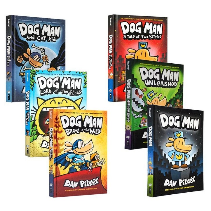 dogman 영어원서 정품 도그맨 DOG MAN 영어 교재 책 6권 세트