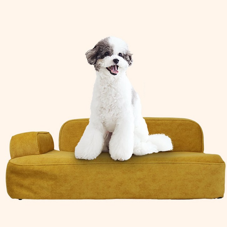 우리집 강아지 고양이 침대 소파 부드럽고 스크레치 강한 기능성 패브릭 국내제작, 그린