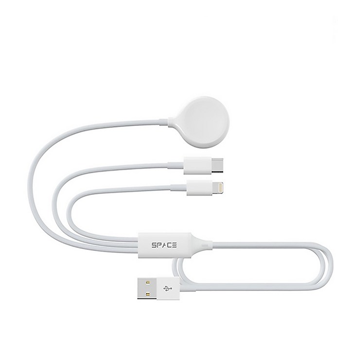 iSPACE 애플워치 3in1 마그네틱 USB 충전기 케이블 SPACEAC1