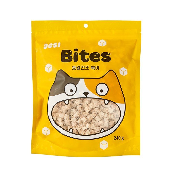 3651 고양이 바이츠 동결건조 트릿, 북어, 240g, 1개