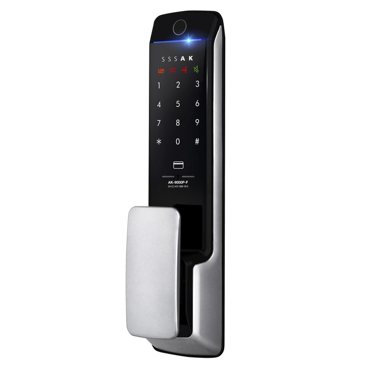 에버넷 무타공 롱 푸쉬풀 도어락 AK-9000P-F, AK-9000P-F, 고객직접설치