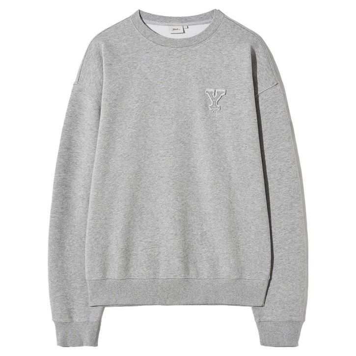 YALE 남녀공용 Y로고 아플리케 스웨트 셔츠