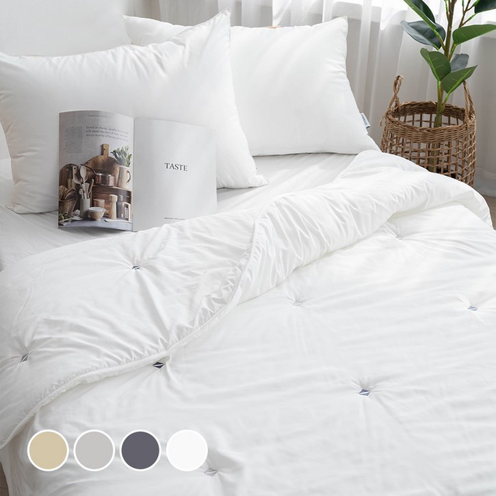 아토앤알로 쉐이프 항균 진드기방지 자수이불