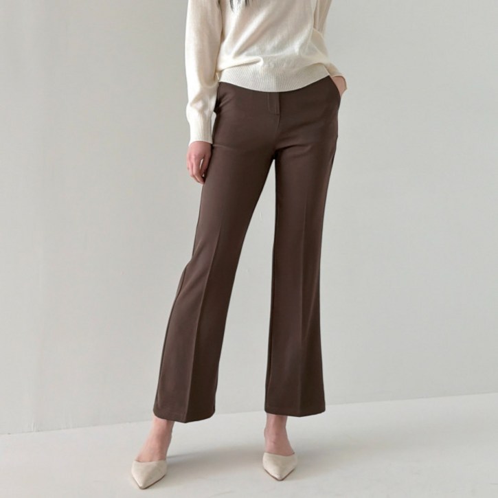 라라온 여성용 숏롱 기장 베이직 부츠컷 스판 슬랙스 25TSP3435