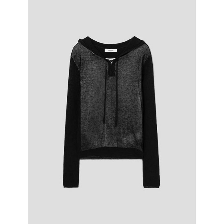 에잇세컨즈 후드 긴소매 풀오버 블랙 355851LY15