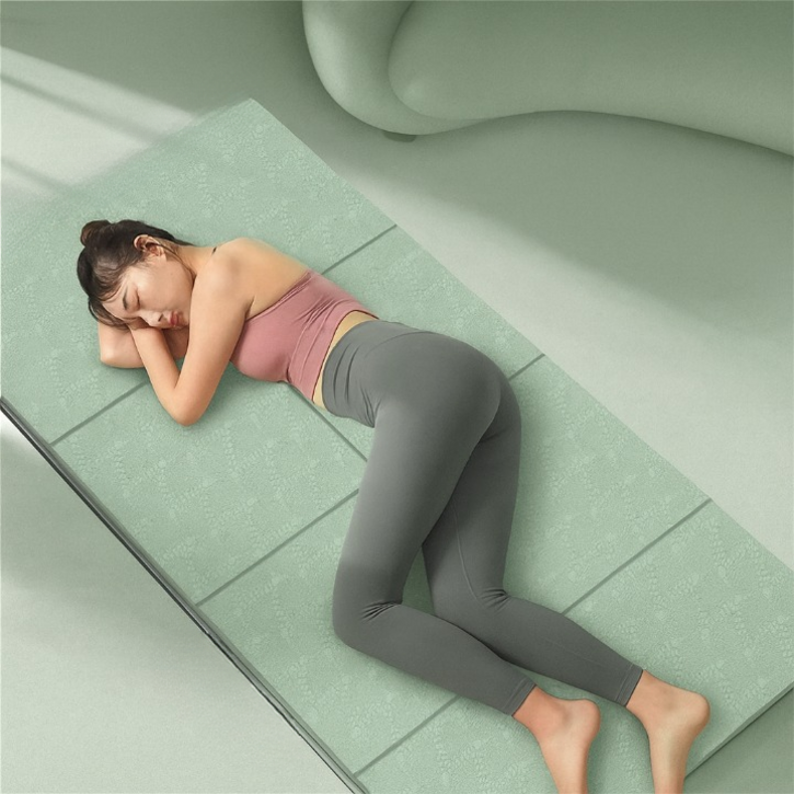 휴핏트 초간편 접이식 두꺼운8mm 미끄럼방지 요가매트