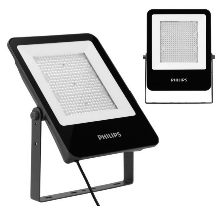 필립스 LED 사각 투광기 BVP 200W 전구색/노란색 3000K, 1개