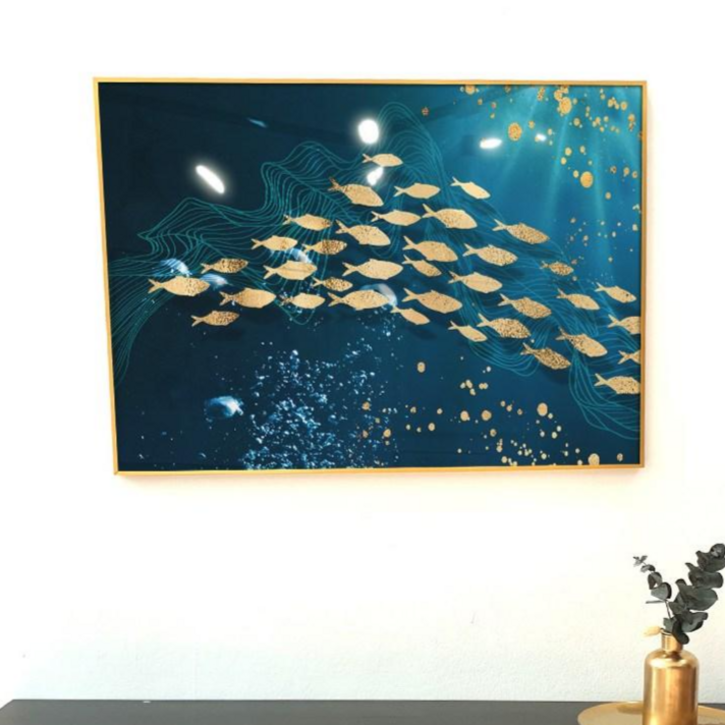 앙리아트 행운의 물고기 그림 풍수 액자 인테리어 소품 집들이 개업 선물