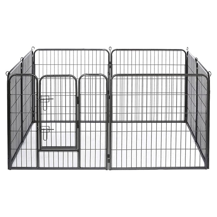 강아지 울타리 펜스 대형견 운동장 견사 문포함 8PCS 대형 PF003, 1개