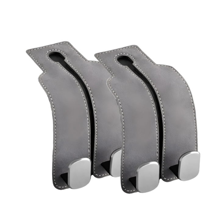 1+1 고급 스웨이드 차량용 조수석 뒷좌석 가방 옷걸이 헤드레스트 후크