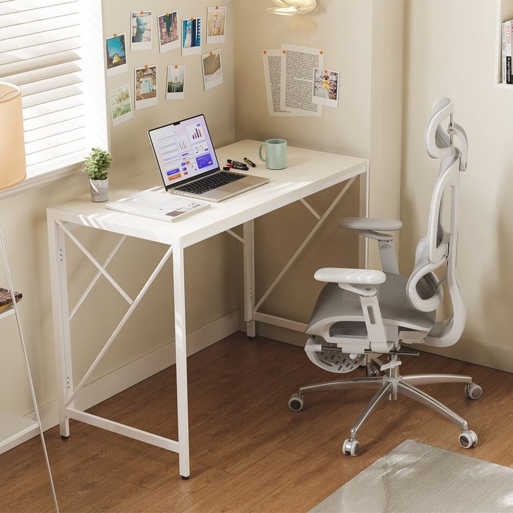 미니포레스트 화이트 접이식 책상