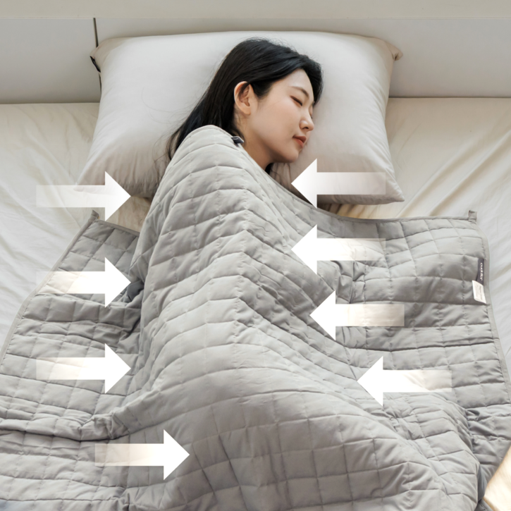 커들러 가중이불 무거운 이불 멜라토닌 무게 중력 수면 숙면 처방 이불 담요