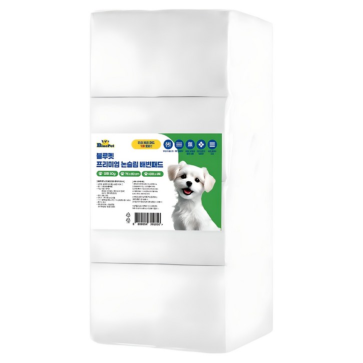블루펫 프리미엄 논슬립 배변패드 무향 50g 블루펫 프리미엄 논슬립 배변패드 무향 50g