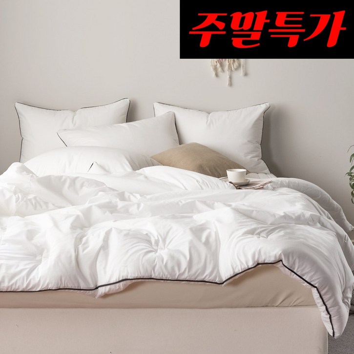 국내제조 띵스룸 블랙라인 100수 고밀도 순면 항진드기 향균 옥수수솜 호텔이불
