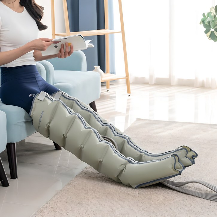 비타그램 공기압 다리마사지기 에어그라운드 플러스 6방, VG-AM06, 그레이