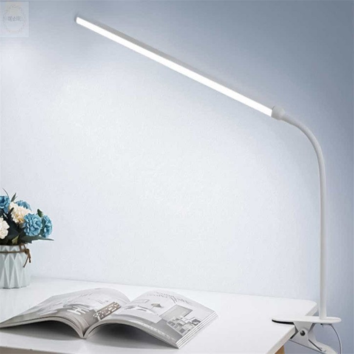 해소미 집게형 LED 와이드 스탠드 화이트 led탁상조명