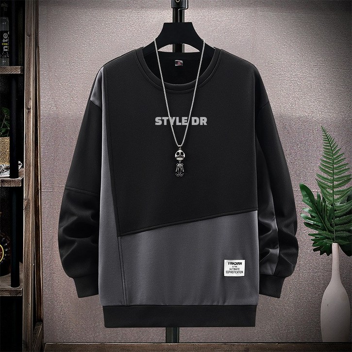 스타일닥터  트렌디한 컬러감의 맨투맨 캐주얼 코디 남자 긴팔 티