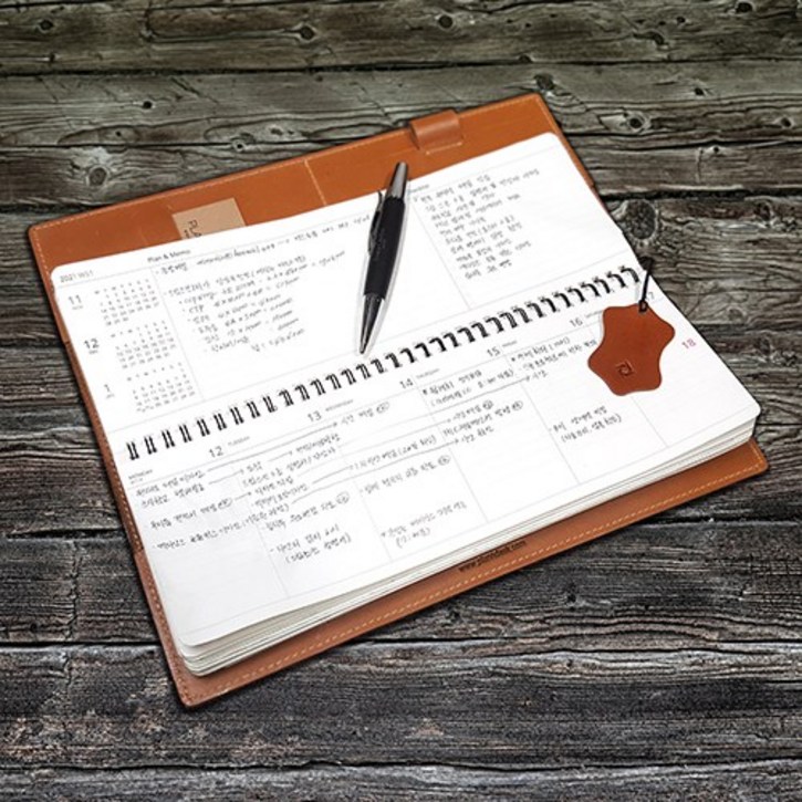 2023년 위클리 플래너 속지탁상용 스케줄러 가죽플래너책상다이어리주간계획