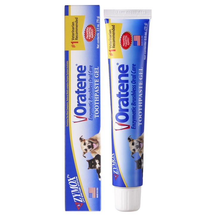 케어사이드 오라틴 투스페이스트 겔 70g 강아지 고양이 구강 관리 치약