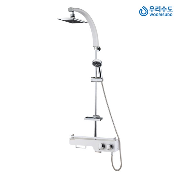 우리수도 국산 보니스 831 선반형 해바라기 샤워기 수도꼭지 레인샤워기, 1개