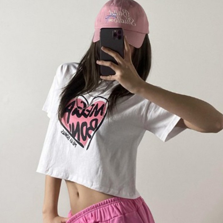 [주식디디댄스] 러블리 크롭 댄서복 스트릿 댄스복 공연복 KPOP 방송의상 걸스힙합