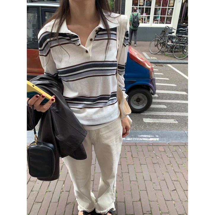 underson 언더슨 스트라이프 피케니트 (2color)