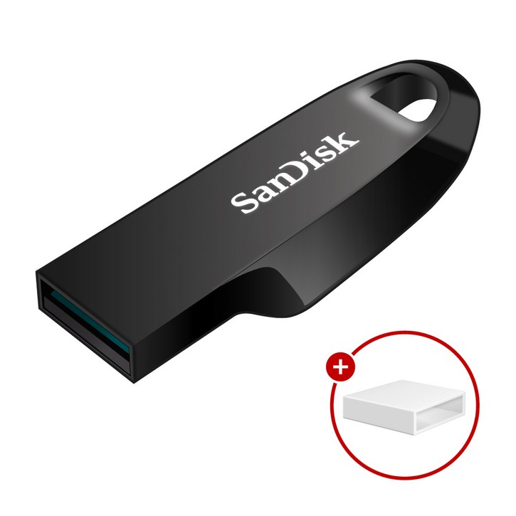 샌디스크 USB 메모리 Ultra Curve 울트라 커브 USB 3.2 CZ550 Gen 1  USB 보호캡