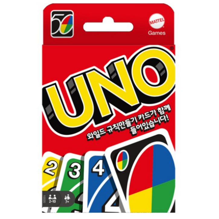UNO 카드 게임, 혼합색상, 1개