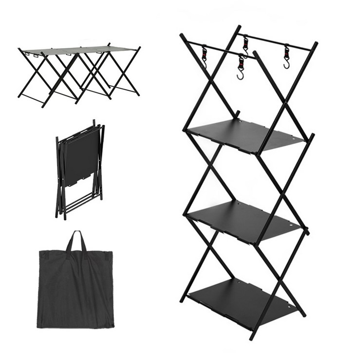 Amadoyi 아마도이 캠핑 행어 폴딩형 알루미늄 선반 테이블 쉘프  전용가방