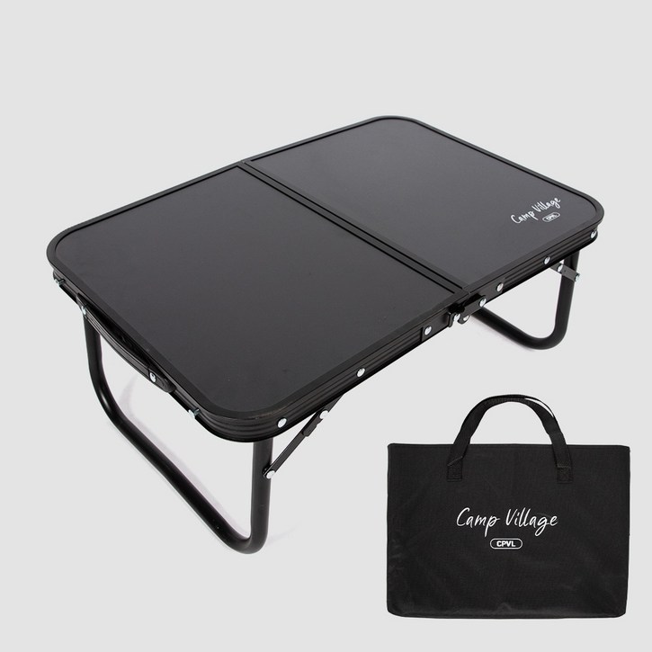 미니 폴딩 캠핑 테이블 60x40cm, 블랙