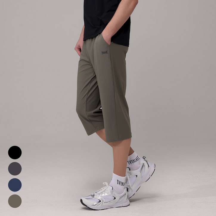 에버라스트 남자 7부 여름 바지 스트라이프 팬츠