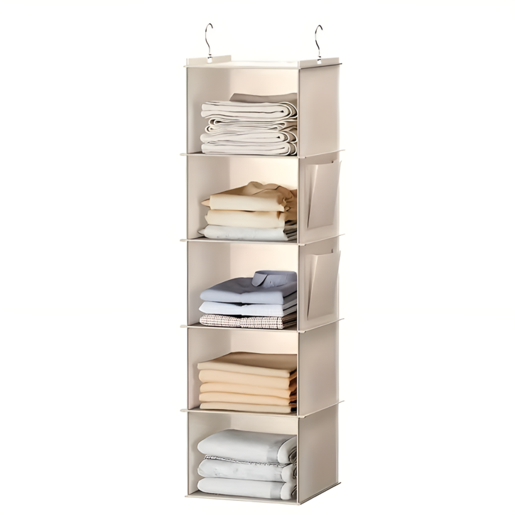 공간절약 옷장 걸이 수납 선반 다층형 의류 정리 보관함