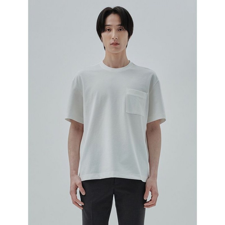 앤드지 남성 라운드 포켓 반팔티_BLF2TR1001