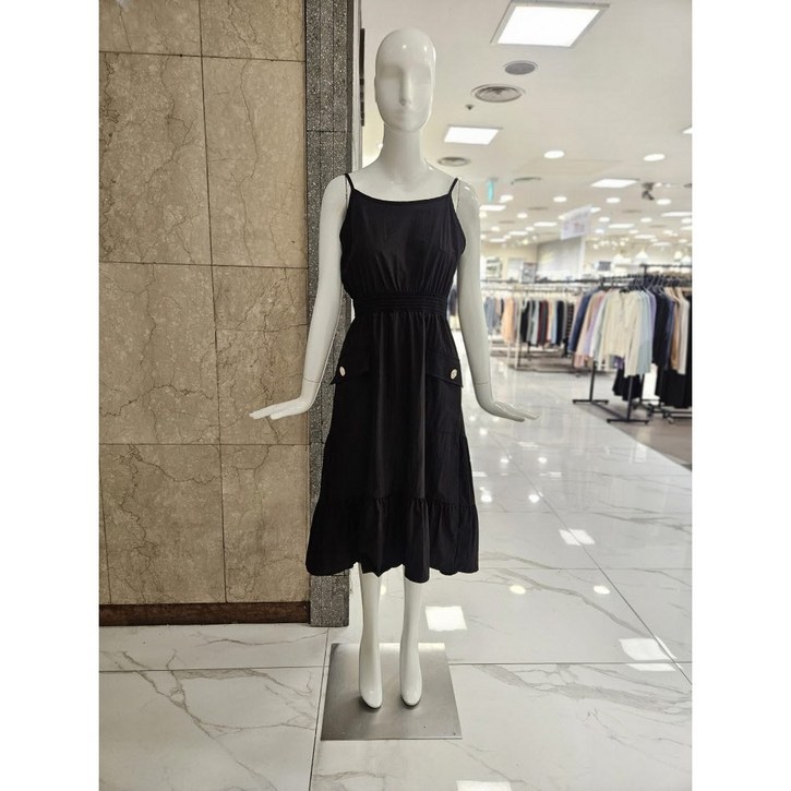 [밸리걸] 밴딩 바스락 티어드 뷔스티에 원피스 (225770)