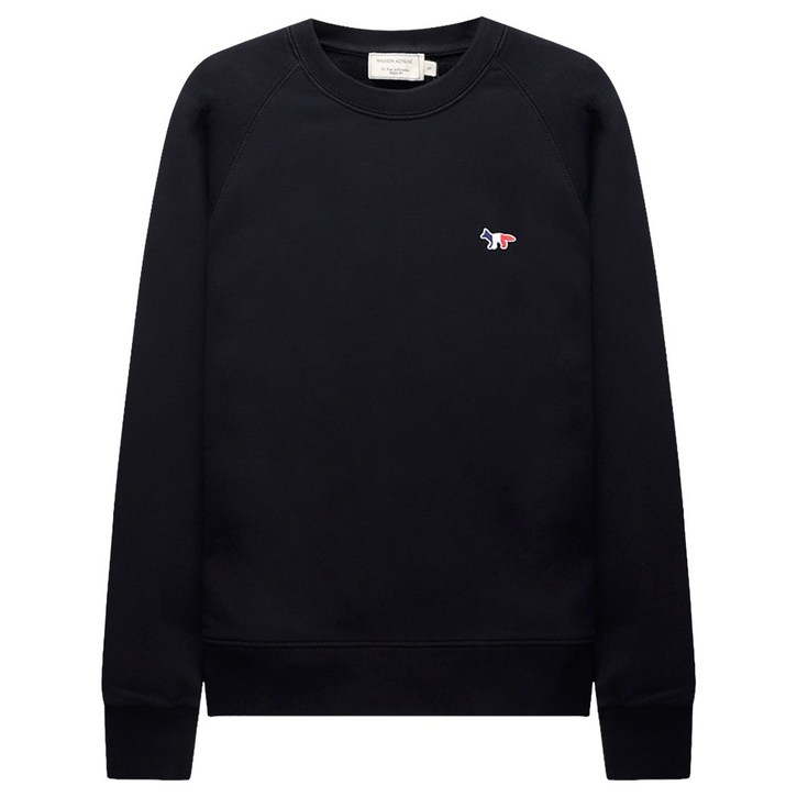국내배송 정품보장 MAISON KITSUNE 메종키츠네 맨투맨 티셔츠 스웻셔츠 TRICOLor FOX PATCH FW00308KM0001BKP199 트리컬러 폭스 패치 맨투맨