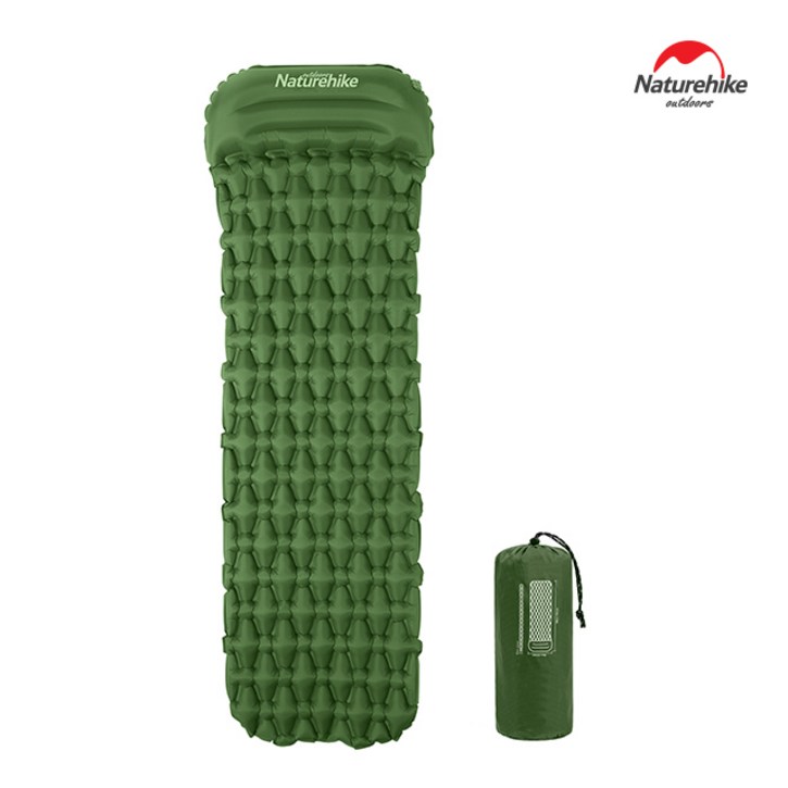 네이처하이크 FC12 에어 매트 싱글 6.5CM 백패킹 초경량 컴팩트 에어백포함