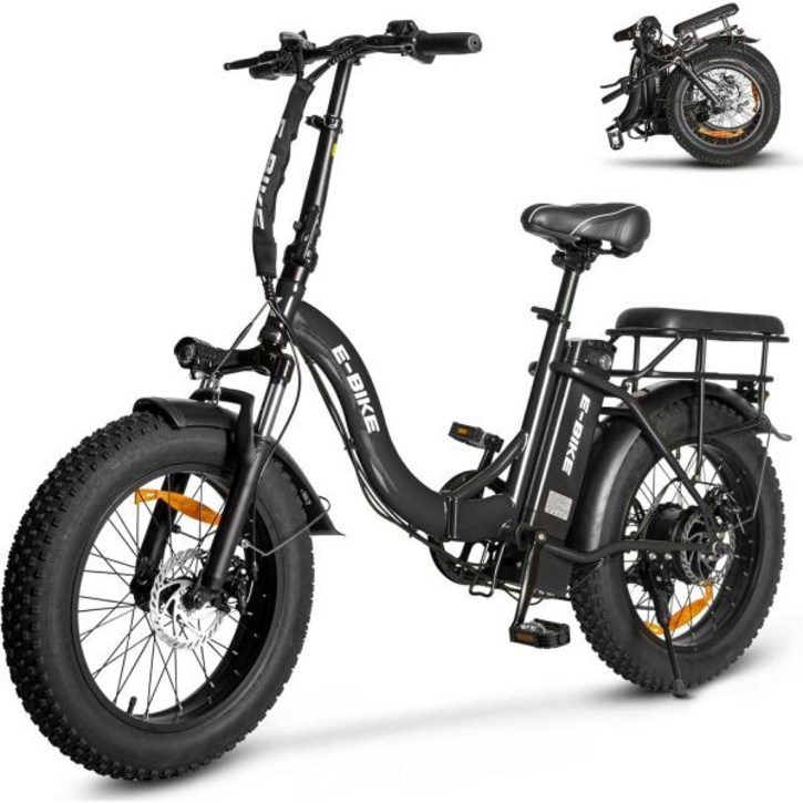 성인용 전기 자전거 750W 장거리 접이식 Ebike원/듀얼 탈착식 배터리 포함 40-120마일/25-30mph 20 팻 타이어 스텝 스루 Shimano 7기어