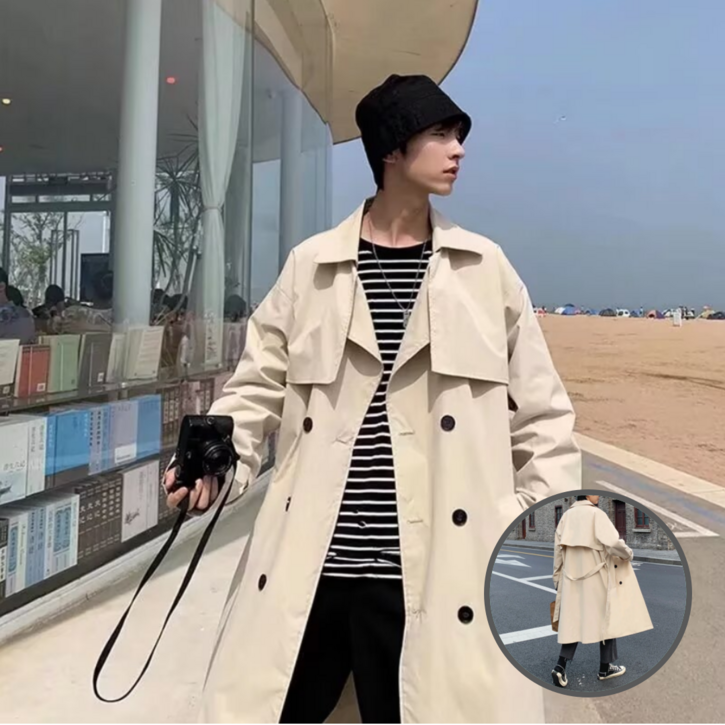 Arterier 남성 오버핏 더블 트렌치코트