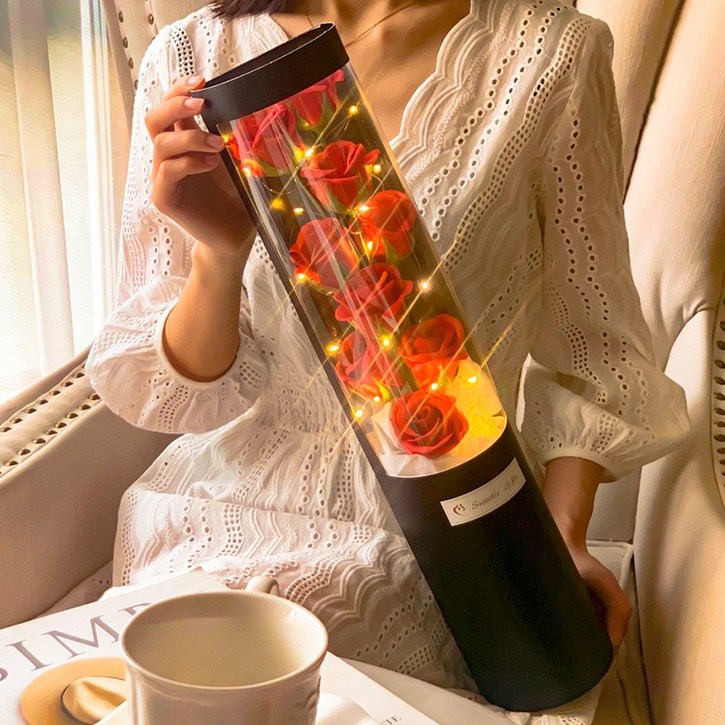 아르띠콜로 어바웃타임 로맨틱로즈  20대 30대 결혼선물 아내 결혼기념일 선물 프로포즈 용품 세트 led 결혼 생일 꽃다발 선반 방 인테리어 소품 조화 꽃 선물 인테리어조화