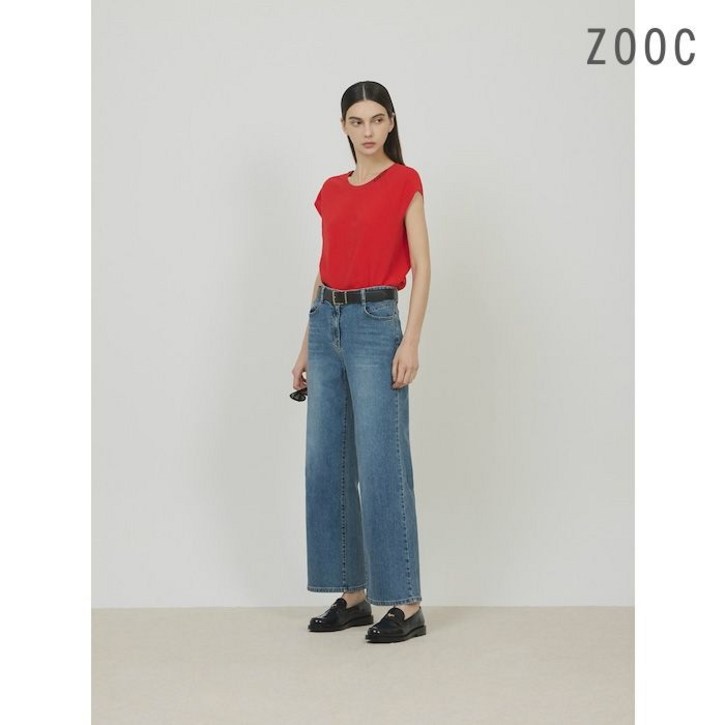 주크 ZOOC 블루 와이드 데님 팬츠 BL_Z244PSA402 1019333