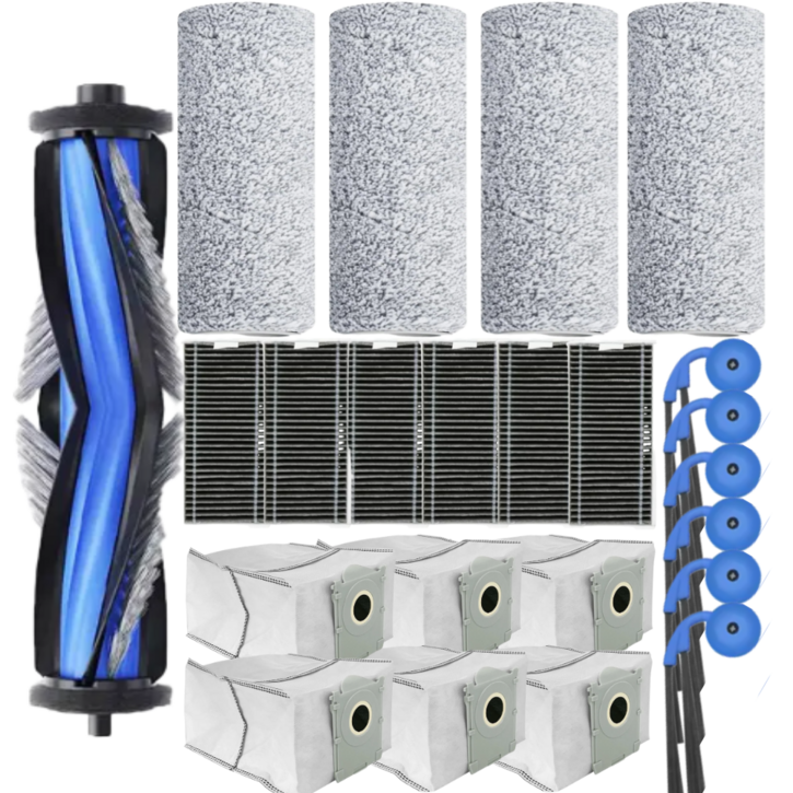 호환 에코백스 T80 옴니 롤러 4p  사이드브러시 6p  필터 6p  먼지봉투 6p  메인브러시