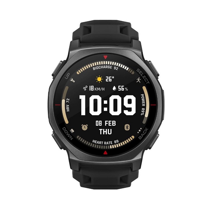 어메이즈핏 스마트워치 T-REX 3 PRO, GPS + 블루투스, 44mm, 블랙