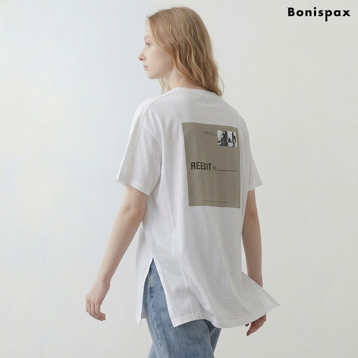 [보니스팍스by클레오르] 코튼100 루즈핏 티셔츠